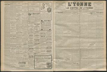 3 vues - L\'Yonne et le Rappel de l\'Yonne, organe démocratique du département, n° 141, lundi 21 juin 1926 (ouvre la visionneuse)