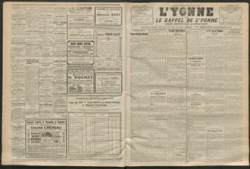 3 vues - L\'Yonne et le Rappel de l\'Yonne, organe démocratique du département, n° 144, mercredi 23 juin 1926 (ouvre la visionneuse)