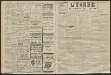 3 vues - L\'Yonne et le Rappel de l\'Yonne, organe démocratique du département, n° 145, jeudi 24 juin 1926 (ouvre la visionneuse)