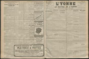 3 vues - L\'Yonne et le Rappel de l\'Yonne, organe démocratique du département, n° 151, jeudi 1 juillet 1926 (ouvre la visionneuse)