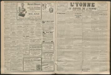 3 vues - L\'Yonne et le Rappel de l\'Yonne, organe démocratique du département, n° 169, lundi 19 juillet 1926 (ouvre la visionneuse)