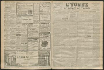 3 vues - L\'Yonne et le Rappel de l\'Yonne, organe démocratique du département, n° 172, jeudi 22 juillet 1926 (ouvre la visionneuse)