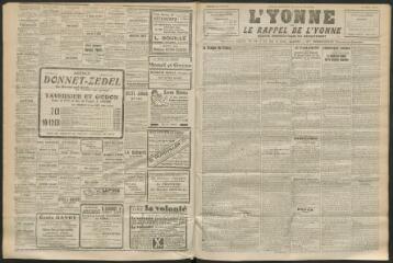 3 vues - L\'Yonne et le Rappel de l\'Yonne, organe démocratique du département, n° 173, vendredi 23 juillet 1926 (ouvre la visionneuse)