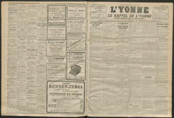 3 vues - L\'Yonne et le Rappel de l\'Yonne, organe démocratique du département, n° 184, vendredi 6 août 1926 (ouvre la visionneuse)