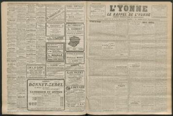 3 vues - L\'Yonne et le Rappel de l\'Yonne, organe démocratique du département, n° 194, mercredi 18 août 1926 (ouvre la visionneuse)