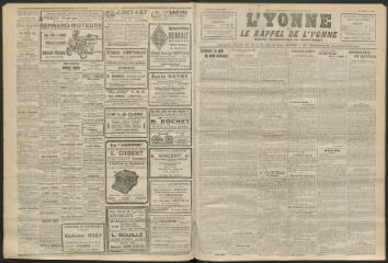 3 vues - L\'Yonne et le Rappel de l\'Yonne, organe démocratique du département, n° 200, mercredi 25 août 1926 (ouvre la visionneuse)