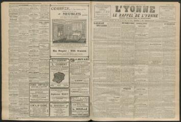 3 vues - L\'Yonne et le Rappel de l\'Yonne, organe démocratique du département, n° 205, mardi 31 août 1926 (ouvre la visionneuse)