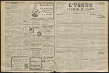 3 vues - L\'Yonne et le Rappel de l\'Yonne, organe démocratique du département, n° 210, lundi 6 septembre 1926 (ouvre la visionneuse)
