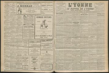 3 vues - L\'Yonne et le Rappel de l\'Yonne, organe démocratique du département, n° 268, lundi 15 novembre 1926 (ouvre la visionneuse)