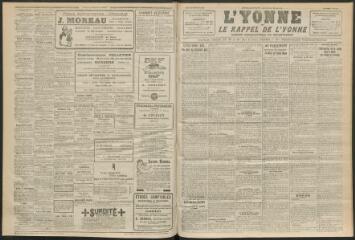 3 vues - L\'Yonne et le Rappel de l\'Yonne, organe démocratique du département, n° 274, lundi 22 novembre 1926 (ouvre la visionneuse)