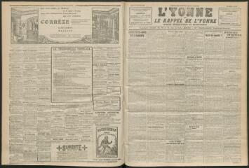 3 vues - L\'Yonne et le Rappel de l\'Yonne, organe démocratique du département, n° 275, mardi 23 novembre 1926 (ouvre la visionneuse)