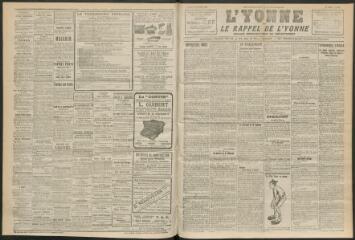 3 vues - L\'Yonne et le Rappel de l\'Yonne, organe démocratique du département, n° 279, samedi 27 novembre 1926 (ouvre la visionneuse)