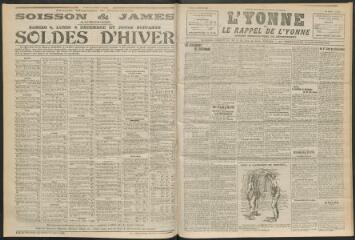 3 vues - L\'Yonne et le Rappel de l\'Yonne, organe démocratique du département, n° 285, samedi 4 décembre 1926 (ouvre la visionneuse)