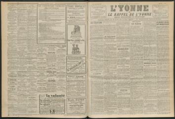 3 vues - L\'Yonne et le Rappel de l\'Yonne, organe démocratique du département, n° 289, jeudi 9 décembre 1926 (ouvre la visionneuse)