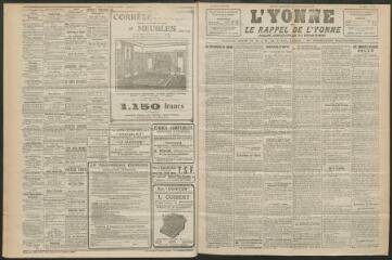3 vues - L\'Yonne et le Rappel de l\'Yonne, organe démocratique du département, n° 14, mardi 18 janvier 1927 (ouvre la visionneuse)