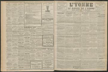 3 vues - L\'Yonne et le Rappel de l\'Yonne, organe démocratique du département, n° 15, mercredi 19 janvier 1927 (ouvre la visionneuse)