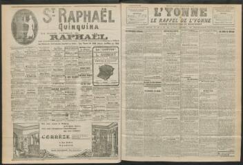 3 vues - L\'Yonne et le Rappel de l\'Yonne, organe démocratique du département, n° 20, mardi 25 janvier 1927 (ouvre la visionneuse)