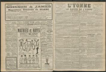3 vues - L\'Yonne et le Rappel de l\'Yonne, organe démocratique du département, n° 23, vendredi 28 janvier 1927 (ouvre la visionneuse)