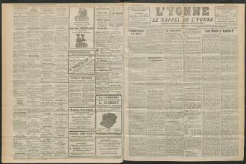 3 vues - L\'Yonne et le Rappel de l\'Yonne, organe démocratique du département, n° 26, jeudi 3 février 1927 (ouvre la visionneuse)