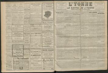 3 vues - L\'Yonne et le Rappel de l\'Yonne, organe démocratique du département, n° 46, mercredi 2 mars 1927 (ouvre la visionneuse)