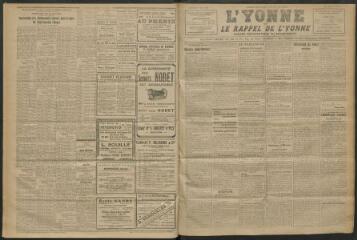 3 vues - L\'Yonne et le Rappel de l\'Yonne, organe démocratique du département, n° 72, vendredi 1 avril 1927 (ouvre la visionneuse)