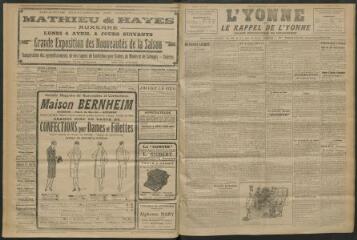 3 vues - L\'Yonne et le Rappel de l\'Yonne, organe démocratique du département, n° 73, samedi 2 avril 1927 (ouvre la visionneuse)