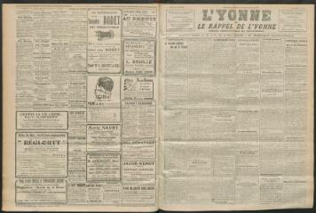 3 vues - L\'Yonne et le Rappel de l\'Yonne, organe démocratique du département, n° 119, vendredi 27 mai 1927 (ouvre la visionneuse)