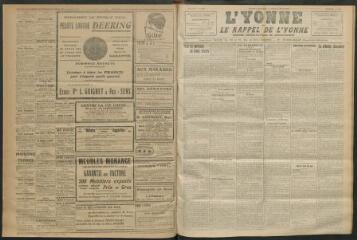3 vues - L\'Yonne et le Rappel de l\'Yonne, organe démocratique du département, n° 123, mercredi 1 juin 1927 (ouvre la visionneuse)
