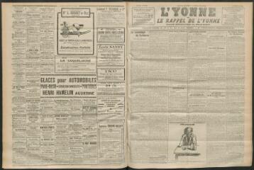 3 vues - L\'Yonne et le Rappel de l\'Yonne, organe démocratique du département, n° 178, samedi 6 août 1927 (ouvre la visionneuse)