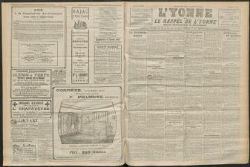3 vues - L\'Yonne et le Rappel de l\'Yonne, organe démocratique du département, n° 190, mardi 23 août 1927 (ouvre la visionneuse)