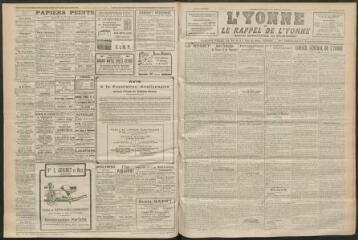 3 vues - L\'Yonne et le Rappel de l\'Yonne, organe démocratique du département, n° 191, jeudi 25 août 1927 (ouvre la visionneuse)