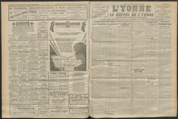 3 vues - L\'Yonne et le Rappel de l\'Yonne, organe démocratique du département, n° 196, mercredi 31 août 1927 (ouvre la visionneuse)