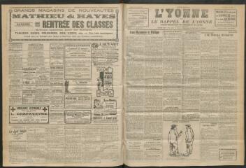 3 vues - L\'Yonne et le Rappel de l\'Yonne, organe démocratique du département, n° 226, samedi 1 octobre 1927 (ouvre la visionneuse)