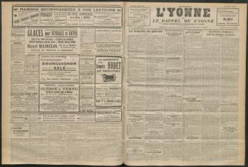 3 vues - L\'Yonne et le Rappel de l\'Yonne, organe démocratique du département, n° 229, mercredi 5 octobre 1927 (ouvre la visionneuse)