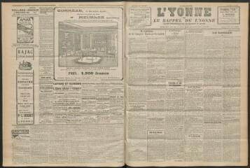 3 vues - L\'Yonne et le Rappel de l\'Yonne, organe démocratique du département, n° 252, mercredi 2 novembre 1927 (ouvre la visionneuse)