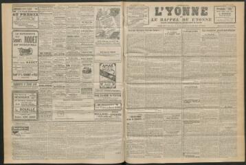 3 vues - L\'Yonne et le Rappel de l\'Yonne, organe démocratique du département, n° 254, vendredi 4 novembre 1927 (ouvre la visionneuse)