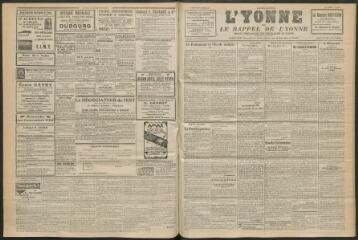3 vues - L\'Yonne et le Rappel de l\'Yonne, organe démocratique du département, n° 264, jeudi 17 novembre 1927 (ouvre la visionneuse)