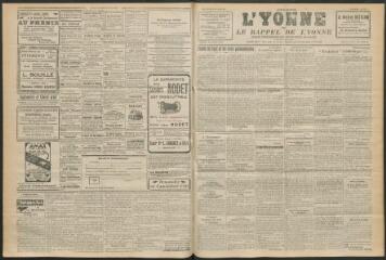3 vues - L\'Yonne et le Rappel de l\'Yonne, organe démocratique du département, n° 271, vendredi 25 novembre 1927 (ouvre la visionneuse)