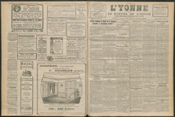 3 vues - L\'Yonne et le Rappel de l\'Yonne, organe démocratique du département, n° 286, mardi 13 décembre 1927 (ouvre la visionneuse)