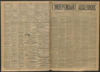 3 vues - L\'Indépendant auxerrois, n° 53, samedi 9 mai 1891 (ouvre la visionneuse)