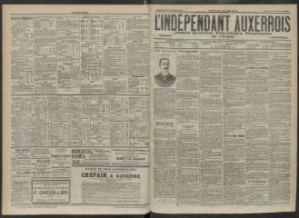 3 vues - L\'Indépendant auxerrois : organe quotidien républicain progressiste de l\'Yonne, n° 20, vendredi 24 janvier 1902 (ouvre la visionneuse)