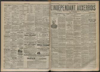 3 vues - L\'Indépendant auxerrois : organe quotidien républicain progressiste de l\'Yonne, n° 62, vendredi 14 mars 1902 (ouvre la visionneuse)