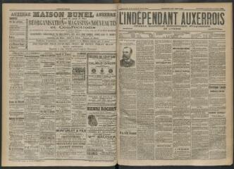 3 vues - L\'Indépendant auxerrois : organe quotidien républicain progressiste de l\'Yonne, n° 64, dimanche 16 mars et lundi 17 mars 1902 (ouvre la visionneuse)