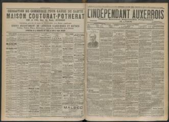 3 vues - L\'Indépendant auxerrois : organe quotidien républicain progressiste de l\'Yonne, n° 76, dimanche 30 mars, lundi 31 mars et mardi 1 avril 1902 (ouvre la visionneuse)