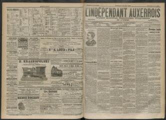 3 vues - L\'Indépendant auxerrois : organe quotidien républicain progressiste de l\'Yonne, n° 77, mercredi 2 avril 1902 (ouvre la visionneuse)