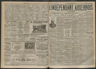 3 vues - L\'Indépendant auxerrois : organe quotidien républicain progressiste de l\'Yonne, n° 83, mercredi 9 avril 1902 (ouvre la visionneuse)