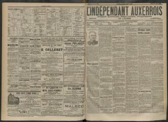 3 vues - L\'Indépendant auxerrois : organe quotidien républicain progressiste de l\'Yonne, n° 88, mardi 15 avril 1902 (ouvre la visionneuse)
