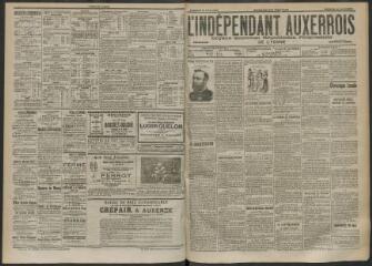 3 vues - L\'Indépendant auxerrois : organe quotidien républicain progressiste de l\'Yonne, n° 91, vendredi 18 avril 1902 (ouvre la visionneuse)