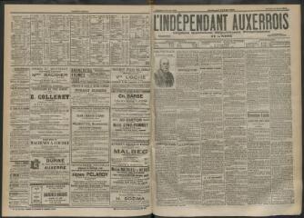3 vues - L\'Indépendant auxerrois : organe quotidien républicain progressiste de l\'Yonne, n° 92, samedi 19 avril 1902 (ouvre la visionneuse)