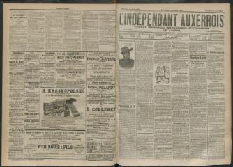 3 vues - L\'Indépendant auxerrois : organe quotidien républicain progressiste de l\'Yonne, n° 95, mercredi 23 avril 1902 (ouvre la visionneuse)